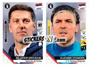 Sticker Mladen Krstajic / Vladimir Stojkovic - Russia 2018 - 3 REYES