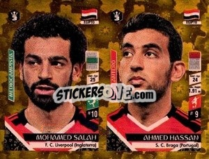 Sticker Mohamed Salah / Ahmed Hassan - Russia 2018 - 3 REYES