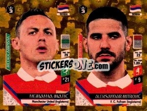 Sticker Nemanja Matic / Aleksandar Mitrovic - Russia 2018 - 3 REYES