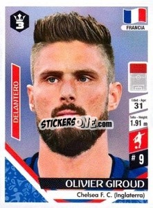 Sticker Olivier Giroud - Russia 2018 - 3 REYES