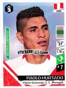 Sticker Paolo Hurtado - Russia 2018 - 3 REYES