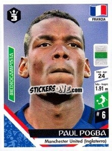 Cromo Paul Pogba - Russia 2018 - 3 REYES