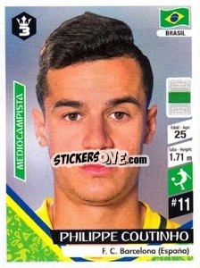 Sticker Philippe Coutinho - Russia 2018 - 3 REYES