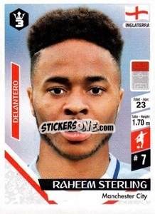 Sticker Raheem Sterling - Russia 2018 - 3 REYES