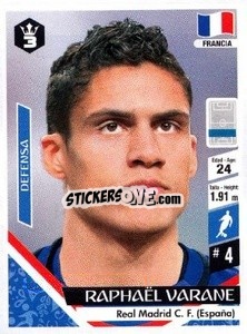 Sticker Raphaël Varane - Russia 2018 - 3 REYES