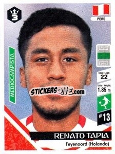 Sticker Renato Tapia - Russia 2018 - 3 REYES