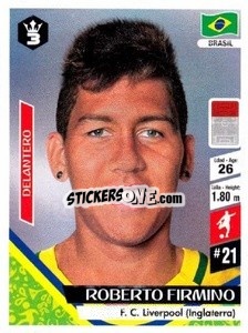 Cromo Roberto Firmino - Russia 2018 - 3 REYES