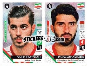Sticker Saeid Ezatolahi / Karim Ansarifard - Russia 2018 - 3 REYES