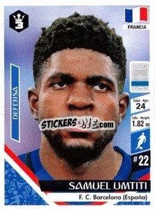 Sticker Samuel Umtiti - Russia 2018 - 3 REYES