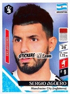 Figurina Sergio Agüero - Russia 2018 - 3 REYES