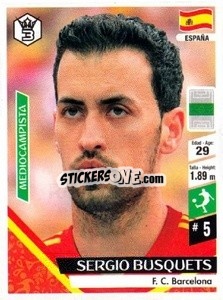 Cromo Sergio Busquets - Russia 2018 - 3 REYES