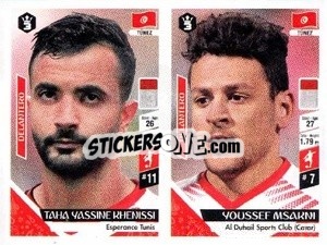 Sticker Taha Yassine Khenissi / Youssef Msakni - Russia 2018 - 3 REYES