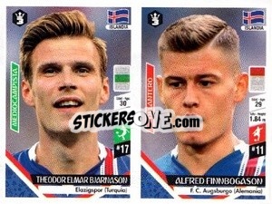 Sticker Theodor Elmar Bjarnason / Alfred Finnbogason - Russia 2018 - 3 REYES