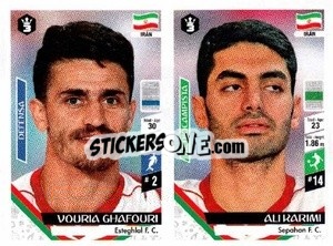 Sticker Vouria Ghafouri / Ali Karimi - Russia 2018 - 3 REYES