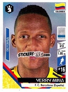 Sticker Yerry Mina - Russia 2018 - 3 REYES