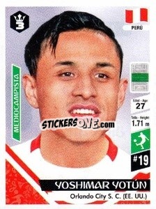 Sticker Yoshimar Yotún - Russia 2018 - 3 REYES