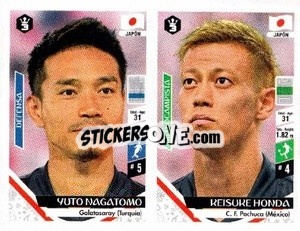 Sticker Yuto Nagatomo / Keisuke Honda - Russia 2018 - 3 REYES