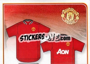 Sticker Home kit - Manchester United 2011-2012 n. 7 - Panini