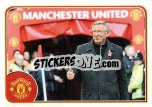 Sticker Sir Alex Ferguson - Manchester United 2011-2012 n. C - Panini