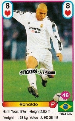 Sticker Ronaldo - Football Stars New Season 2002 - Akas Akbalik
