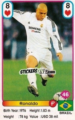 Cromo Ronaldo - Football Stars New Season 2002 - Akas Akbalik
