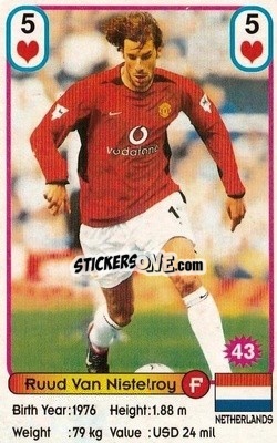 Sticker Ruud van Nistelrooy - Football Stars New Season 2002 n. 43 - Akas Akbalik
