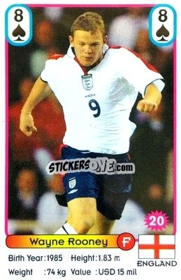 Sticker Wayne Rooney - Football Stars New Season 2002 - Akas Akbalik
