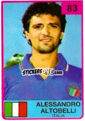 Sticker Alessandro Altobelli - The Stars of Football 1986 n. 83 - ALL SPORT
