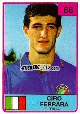 Sticker Ciro Ferrara - The Stars of Football 1986 n. 66 - ALL SPORT
