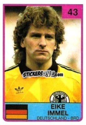 Sticker Eike Immel - The Stars of Football 1986 n. 43 - ALL SPORT
