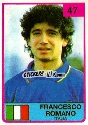 Sticker Francesco Romano - The Stars of Football 1986 n. 47 - ALL SPORT
