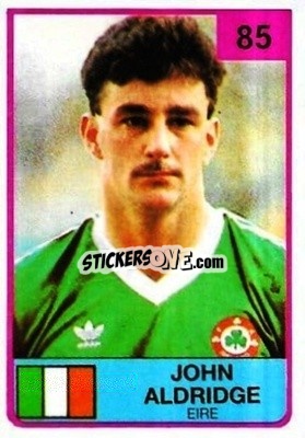 Cromo John Aldridge - The Stars of Football 1986 - ALL SPORT
