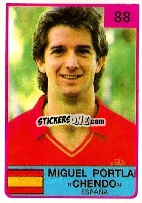 Sticker Miguel Chendo - The Stars of Football 1986 n. 88 - ALL SPORT
