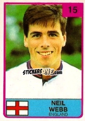 Sticker Neil Webb - The Stars of Football 1986 n. 15 - ALL SPORT
