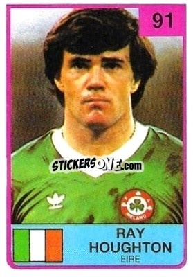 Sticker Ray Houghton - The Stars of Football 1986 n. 91 - ALL SPORT
