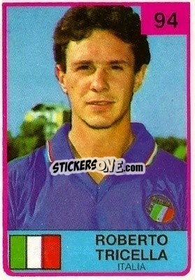 Sticker Roberto Tricella - The Stars of Football 1986 n. 94 - ALL SPORT
