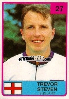 Cromo Trevor Steven - The Stars of Football 1986 n. 27 - ALL SPORT
