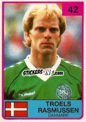 Sticker Troel Rasmussen - The Stars of Football 1986 n. 42 - ALL SPORT
