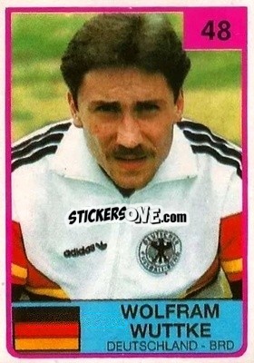 Sticker Wolfram Wuttke - The Stars of Football 1986 n. 48 - ALL SPORT
