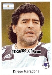 Sticker Maradona - Svetsko Fudbalsko Prvenstvo Južna Afrika 2010 - AS SPORT
