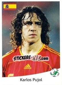 Sticker Puyol - Svetsko Fudbalsko Prvenstvo Južna Afrika 2010 - AS SPORT
