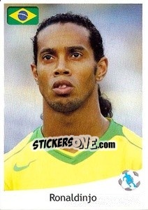 Sticker Ronaldinho - Svetsko Fudbalsko Prvenstvo Južna Afrika 2010 n. 333 - AS SPORT
