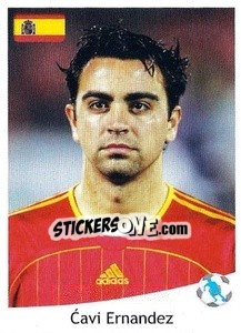 Sticker Xavi - Svetsko Fudbalsko Prvenstvo Južna Afrika 2010 n. 381 - AS SPORT
