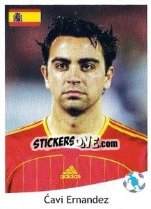 Sticker Xavi - Svetsko Fudbalsko Prvenstvo Južna Afrika 2010 - AS SPORT
