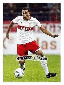 Sticker Cristian Molinaro im Spiel - Vfb Stuttgart 2011-2012 n. 32 - Panini