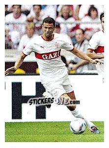 Cromo Khalid Boulahrouz im Spiel - Vfb Stuttgart 2011-2012 - Panini