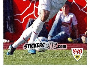 Cromo Christian Gentner im Spiel - Vfb Stuttgart 2011-2012 - Panini