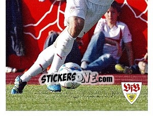 Sticker Christian Gentner im Spiel - Vfb Stuttgart 2011-2012 n. 76 - Panini