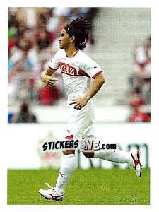 Cromo Shinji Okazaki im Spiel - Vfb Stuttgart 2011-2012 - Panini