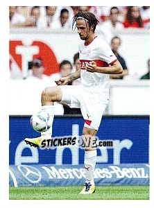Cromo Martin Harnik im Spiel - Vfb Stuttgart 2011-2012 - Panini